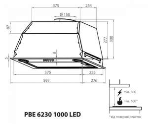 WEILOR PBE 6230 SS 1000 LED
