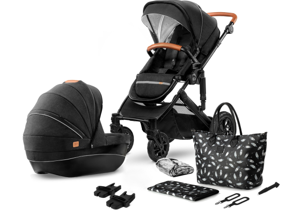 KINDERKRAFT PRIME BLACK + MOMMYBAG (KKWPRIMBKMB200)