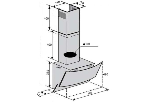 VENTOLUX WAVE 60 BK (900) TRC