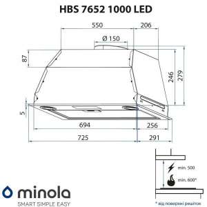 MINOLA HBS 7652 BL 1000 LED