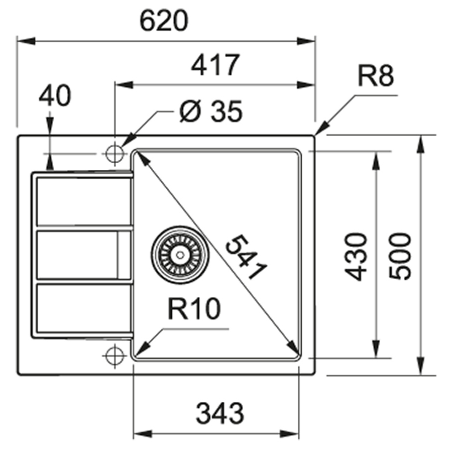 FRANKE S2D 611-62 143.0627.288