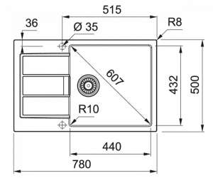 FRANKE S2D 611-78 XL 143.0621.335