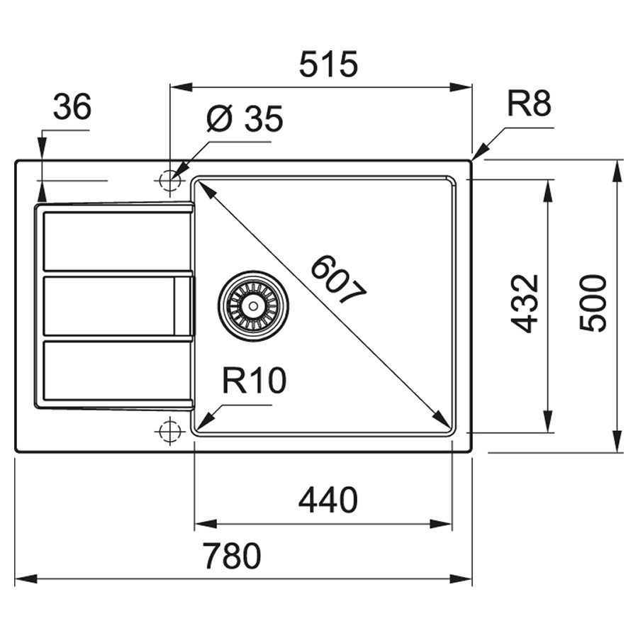 FRANKE S2D 611-78 XL 143.0621.338