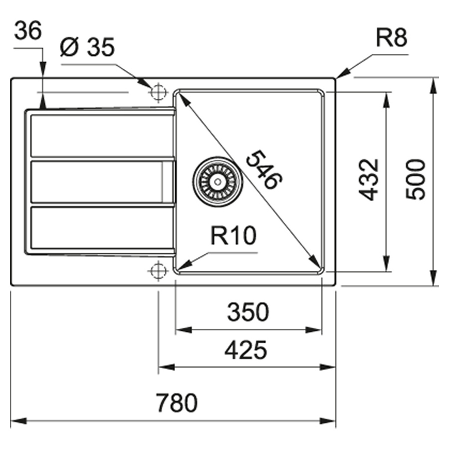 FRANKE S2D 611-78 143.0621.334