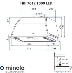 MINOLA HBI 7612 WH 1000 LED