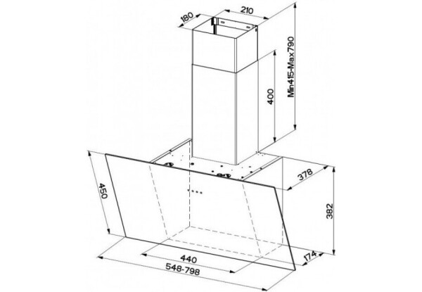 FABER TWEET EV8 LED BK A55