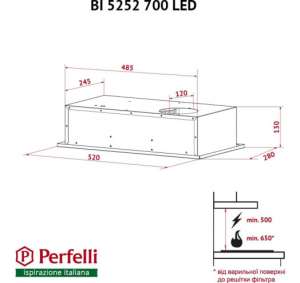 PERFELLI BI 5252 BL 700 LED