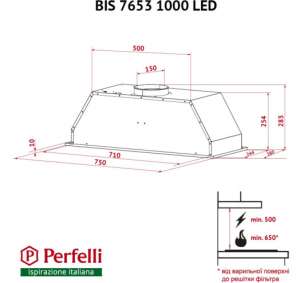 PERFELLI BIS 7653 WH 1000 LED