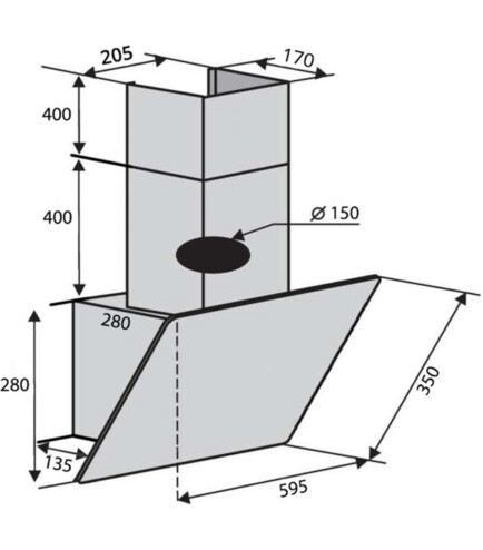 VENTOLUX MODENA 60 BK (950) PB