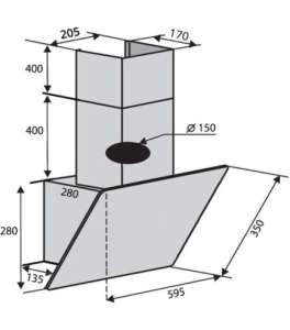 VENTOLUX MODENA 60 BK (950) PB