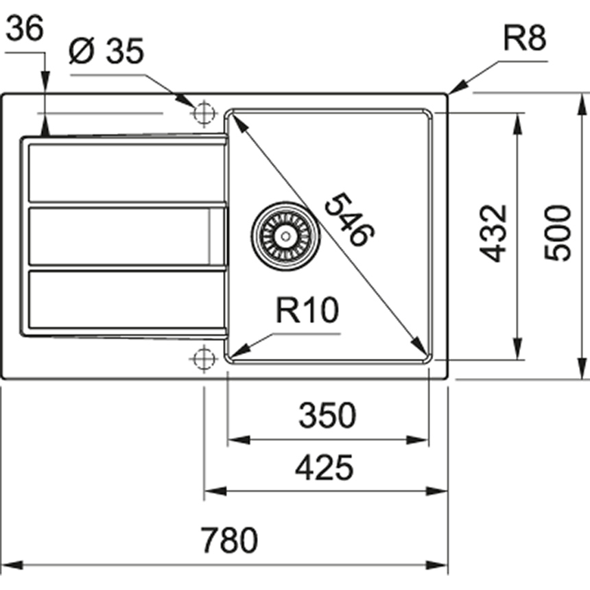 FRANKE S2D 611-78 143.0621.190