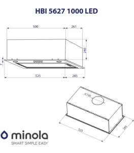 MINOLA HBI 5627 IV 1000 LED