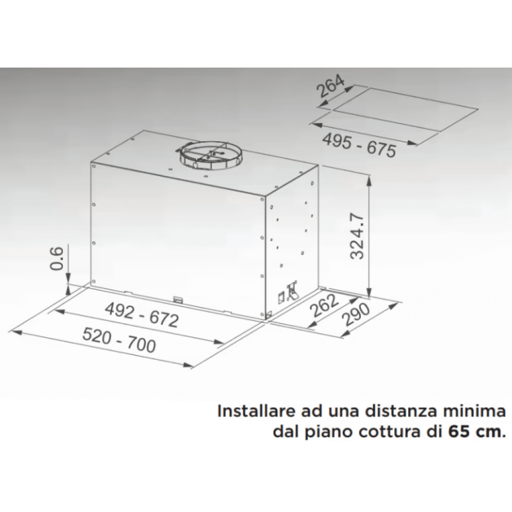 FABER INKA LUX EVO BK MATT A52