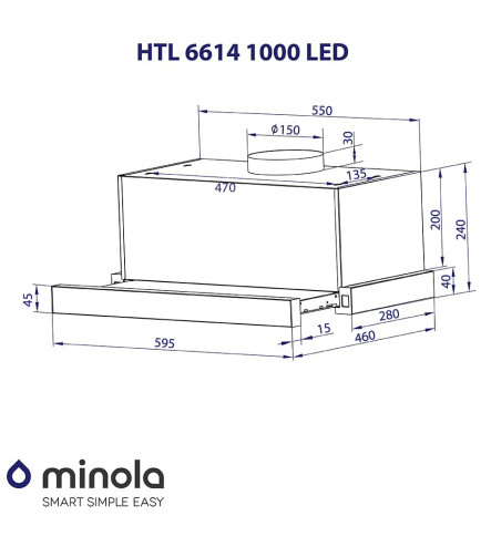 MINOLA HTL 6614 WH 1000 LED