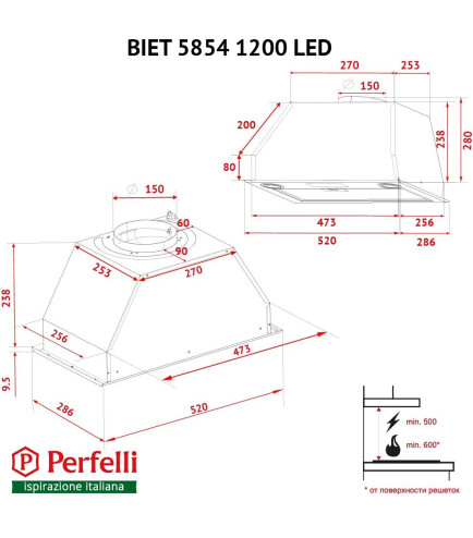 PERFELLI BIET R 5854 I 1200 LED