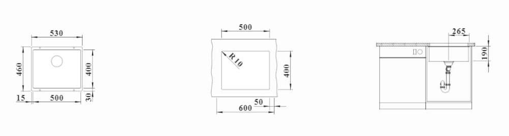 BLANCO ROTAN 500-U 523075