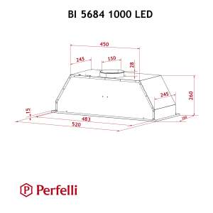 PERFELLI BI 5684 WH 1000 LED