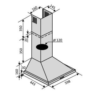 VENTOLUX LIDO 60 BK (650) PB