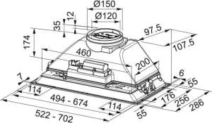 FRANKE INCA SMART FBI 705 BK (305.0689.925)
