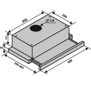 VENTOLUX GARDA 50 INOX (500) LED